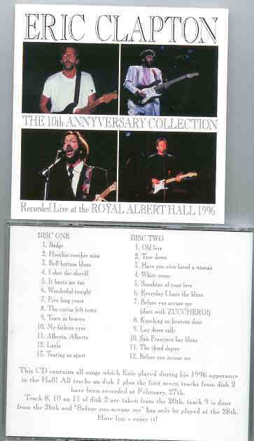 Eric Clapton - The 10th Anniversary Collection ( LIVE at Royal Albert Hall '96 ) ( 2 CD set )
