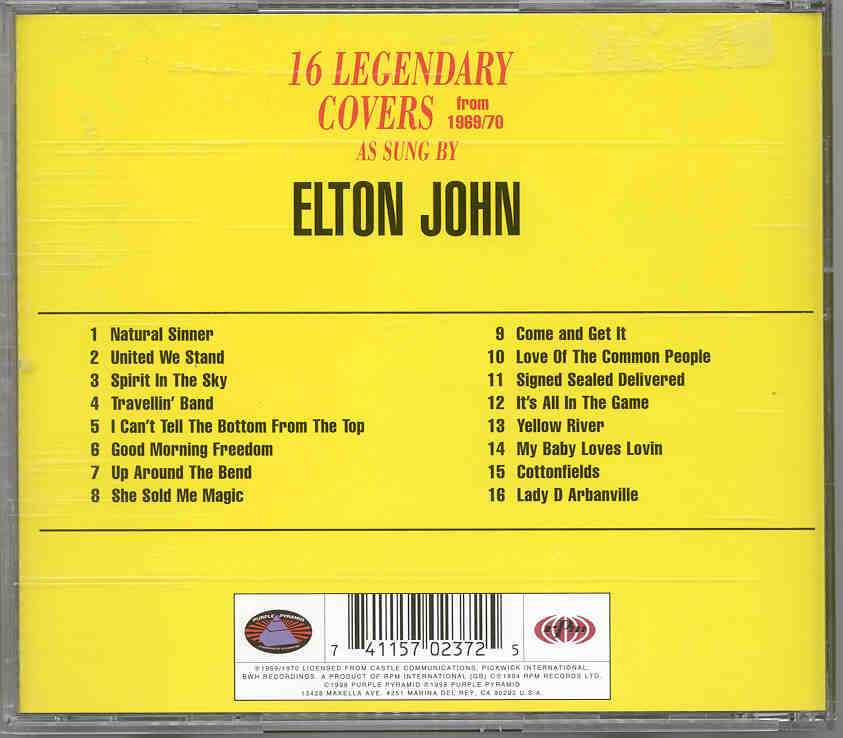 Elton John - 16 Legendary Covers Sung By Elton John ( Rare Cover Versions )