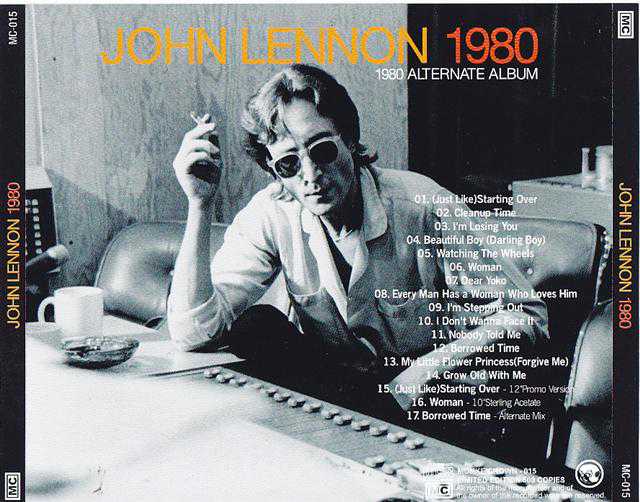 John Lennon - 1980 Alternate Album ( 2012 JPGR )