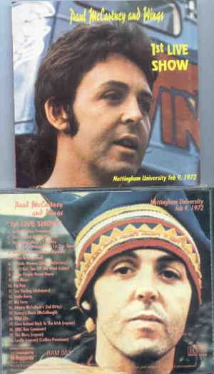 Paul McCartney - 1st Live Show  ( Nottingham University , February 9th , 1972 )
