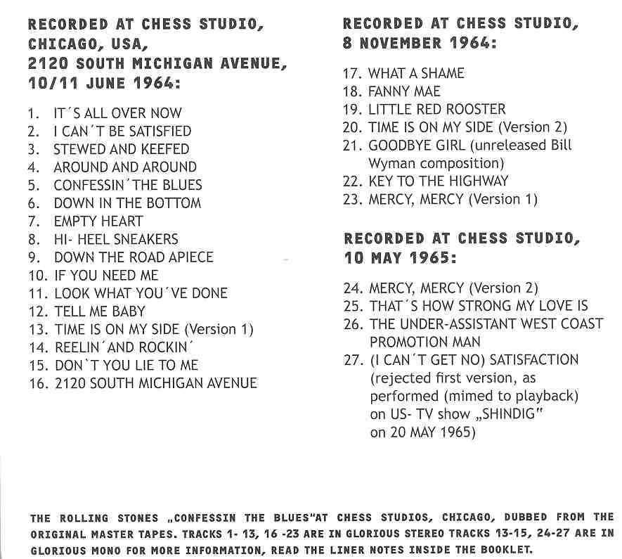 Rolling Stones - 2120 South Michigan Avenue ( The Unreleased 1964 Blues Album )