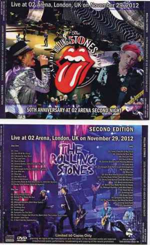 Rolling Stones - 50th Anniversary At 02 Arena Second Night ( 2CD + 1 DVD ) ( Live in  London , UK , November 29th , 2012 )