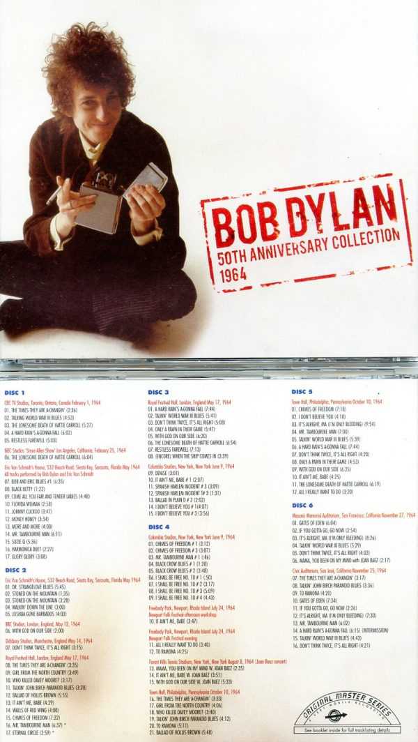 Bob Dylan - 50th Anniversary Collection 1964   ( 6 CDs  SET - 40 Pages Booklet )
