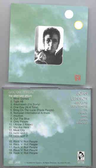 John Lennon - Absolute Elsewhere Vol. 1   ( Vigotone )