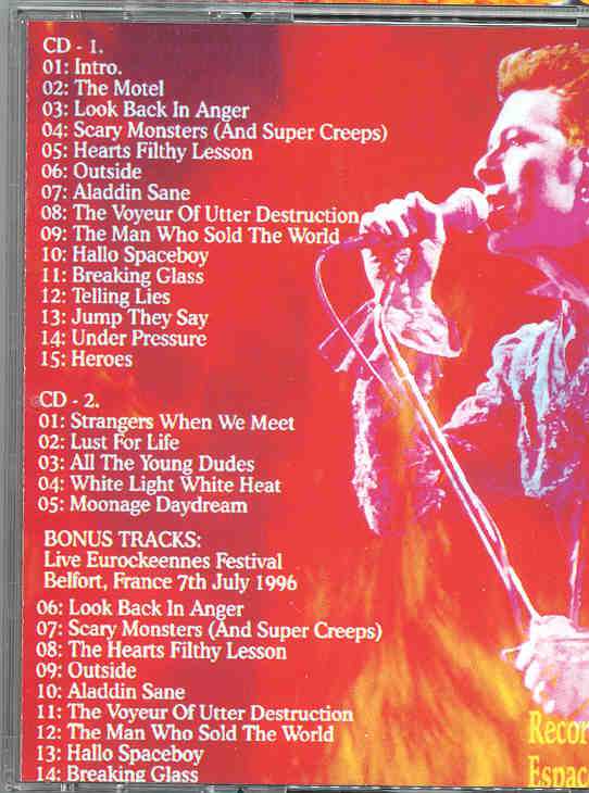 David Bowie - Absolutely Outside - Starting Fires ( 2 CD set )