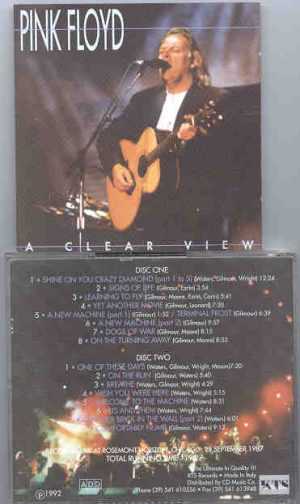 Pink Floyd - A Clear View  ( Chicago , September 28th , 1987 )  ( KTS ) ( 2 CD  SET )