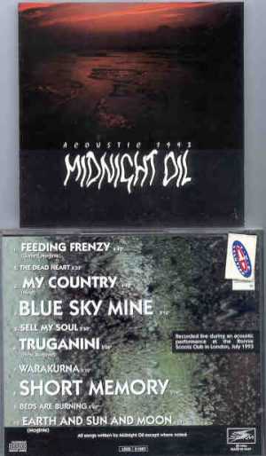 Midnight Oil - Acoustic 1993 ( Ronnie Scoots Club , London , UK , July 1993 )