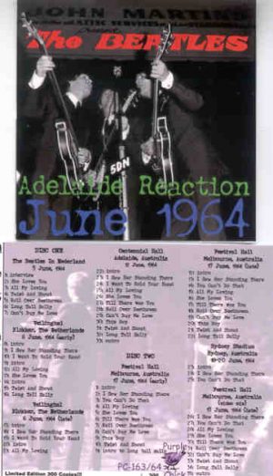 The Beatles - Adelaide Reaction ( Live ) ( Purple Chick ) ( 2 CD set )