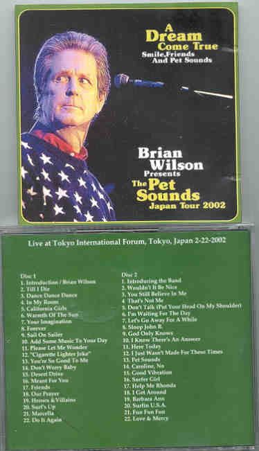 The Beach Boys - A Dream Come True ( 2 CD set )( Brian Wilson Presents The Pet Sounds Japan Tour 2002 )