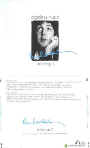 Paul McCartney - Ageless Music , Anthology Vol. 2 ( 2010 Strange Apple )  ( 2 CD SET )