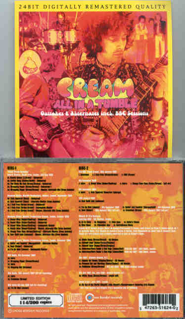 Eric Clapton - All In A Tumble ( 2 CD SET )( CREAM Alternate 7 Outtakes , inc. BBC Sessions 24 BIT Digit. Remastered )