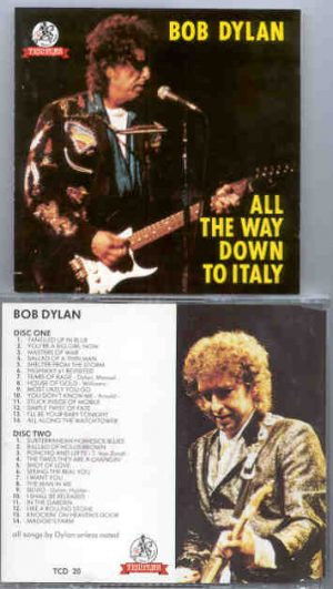 Bob Dylan - All The Way Down To Italy  ( Templar ) ( 2 CD SET )