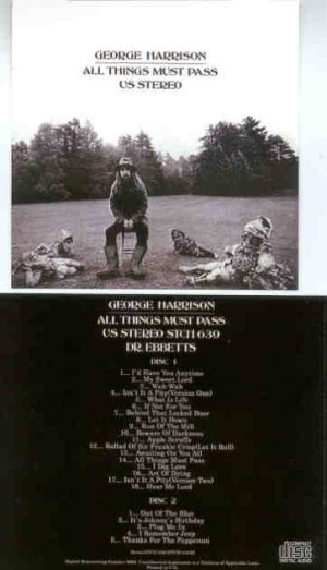 George Harrison - All Things Must Pass  ( 2 CD SET ) ( Dr. Ebbetts 2008 )