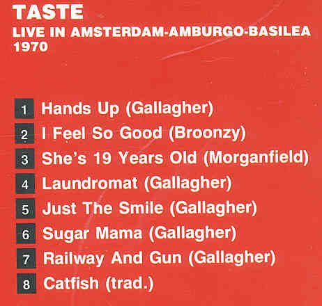 Rory Gallagher - Live In Amsterdam - Hamburg & Basilea