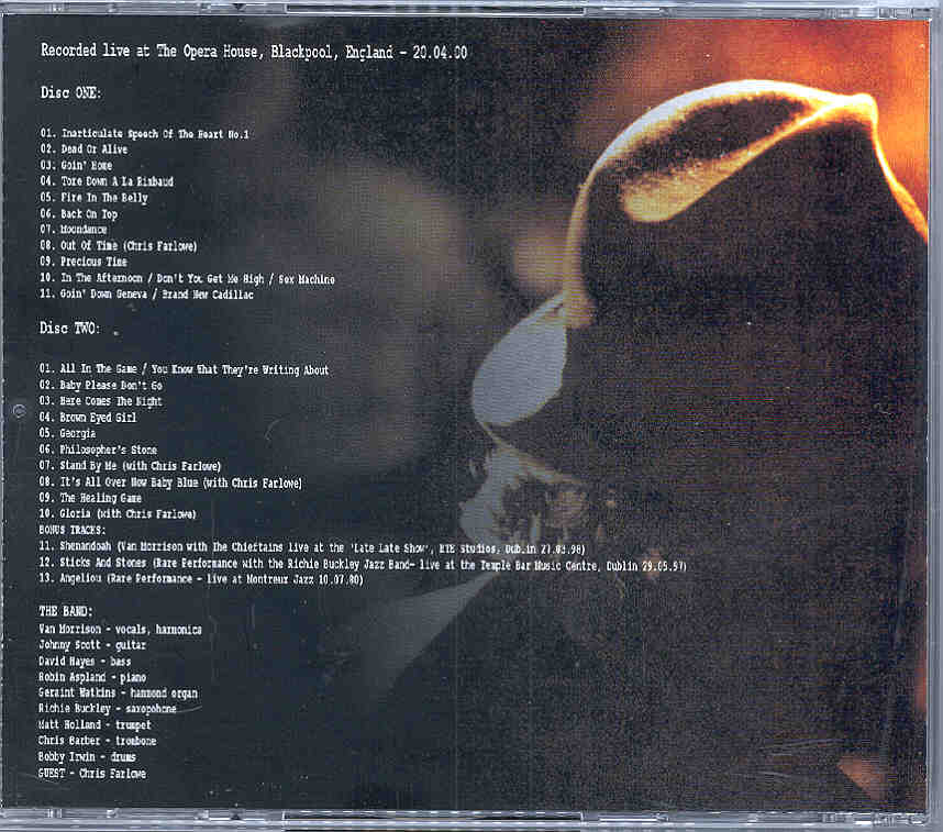 Van Morrison - A Night At The Opera ( Opera House , Blackpool , England , 20-04-2000 ) ( 2 CD SET )