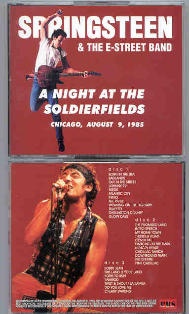 Bruce Springsteen - A Night At The Soldierfields ( 3 cd set ) ( Chicago , USA , August 9th , 1985 )