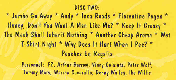 Frank Zappa - Anyway The Wind Blows Disc Two ( Frank In Paris )