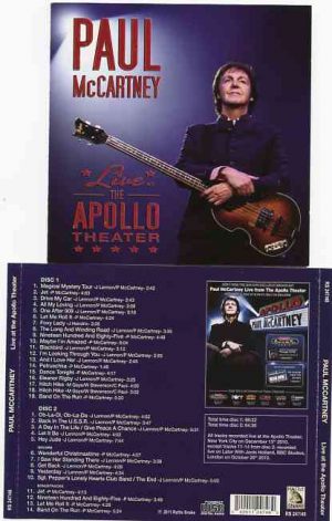 Paul McCartney - Apollo Theater 2010 ( 2 CD set ) ( Rattlesnake ) ( New York , USA , December 13th , 2010 )