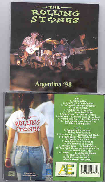 Rolling Stones - Argentina '98 ( Plus Bonustracks from Osaka 98 ) ( 2 CD!!!!! SET )