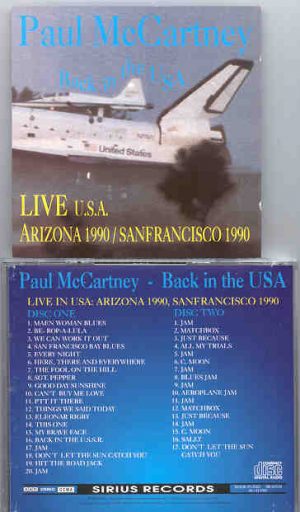 Paul McCartney - Arizona 1990 San Francisco 1990   ( 2 CD set )