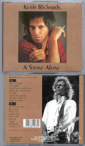 Rolling Stones - A Stone Alone ( K. Richards in LA , USA Dec15th '88 ) ( Swingin' Pig ) ( 2 CD!!!!! SET )