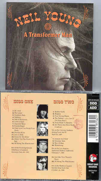Neil Young / CSNY - A Transformer Man  ( Great Dane ) ( 2 CD set ) ( Madison Square Garden , New York , October 16th , 1992 )