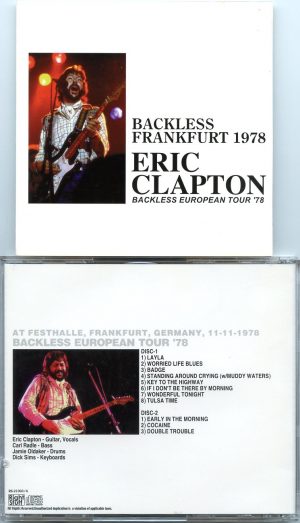 Eric Clapton – Backless Frankfurt 1978