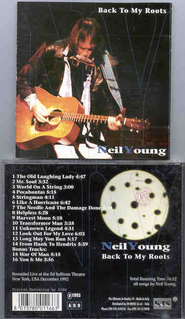 Neil Young / CSNY - Back To My Roots ( KTS ) ( Ed Sullivan Theatre , New York , USA , December , 1992 )