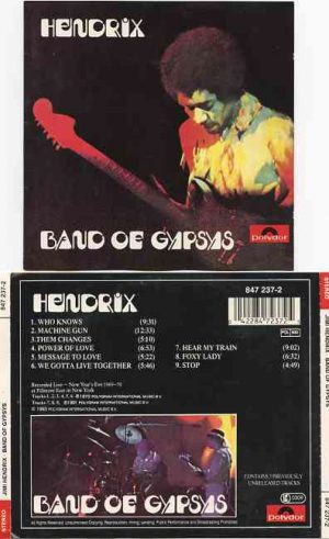 Jimi Hendrix - Band Of Gypsies ( Polydor OOP Album )