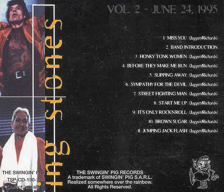 Rolling Stones - Beast Of Belgium Part Two ( Swingin' Pig ) ( Live In Belgium , June 24th , 1995 )