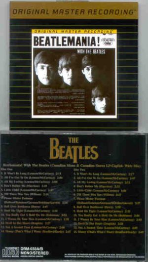 The Beatles - Dr. EBBETTS DBM 033 - BEATLEMANIA WITH THE BEATLES - 2 CD - CANADIAN MONO & STEREO LP