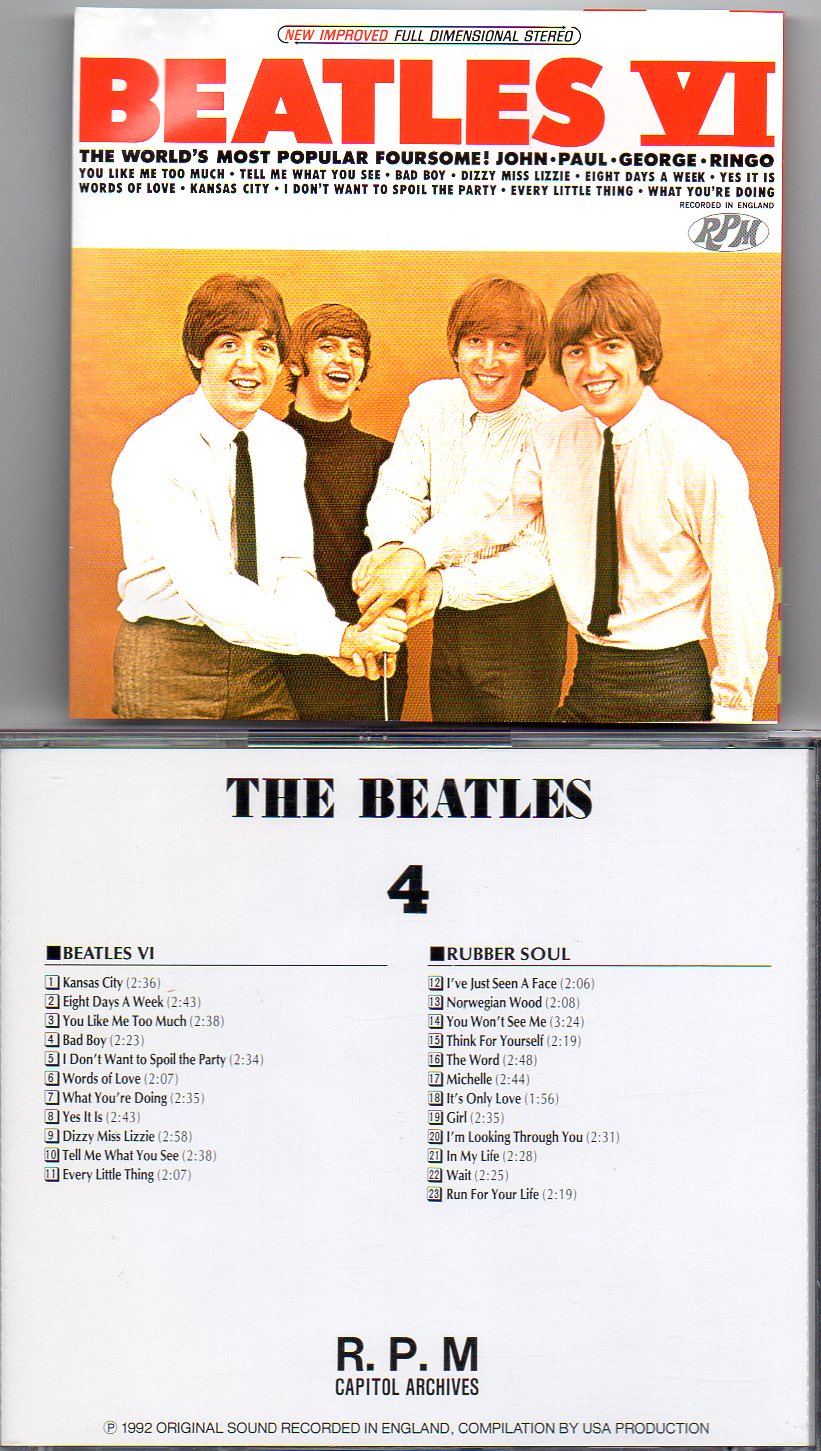 The Beatles - Beatles VI / Rubber Soul ( Capitol New Full Dimensional Stereo )