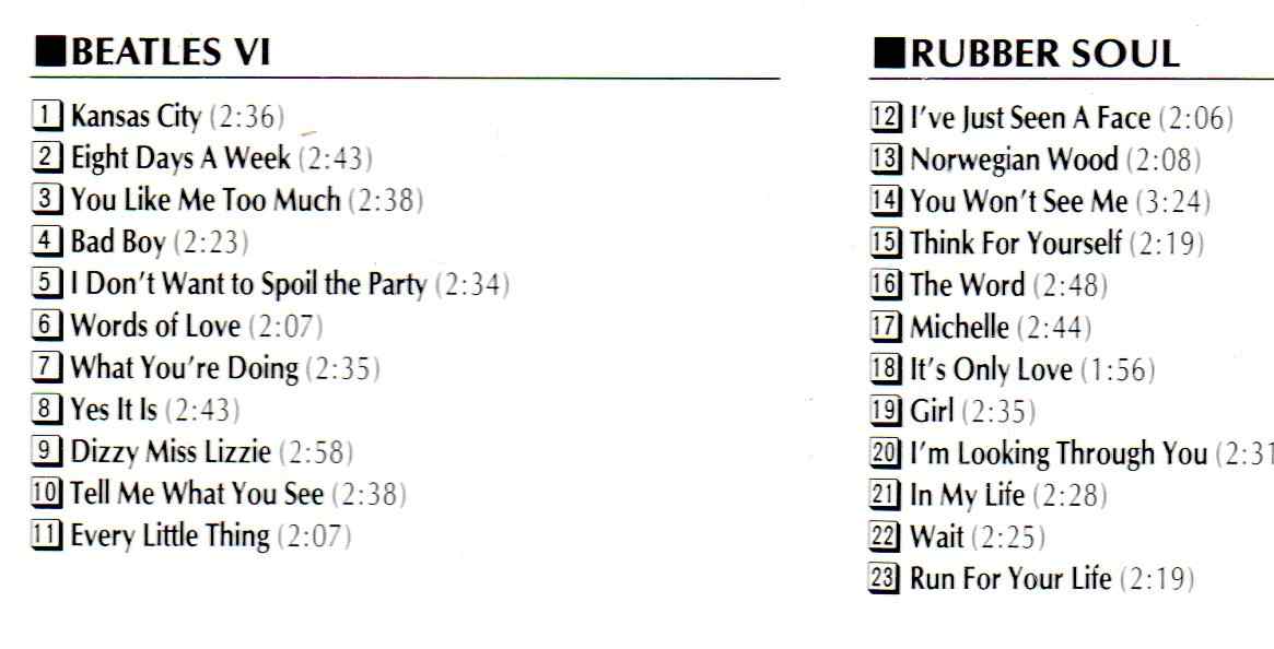 The Beatles - Beatles VI / Rubber Soul ( Capitol New Full Dimensional Stereo )