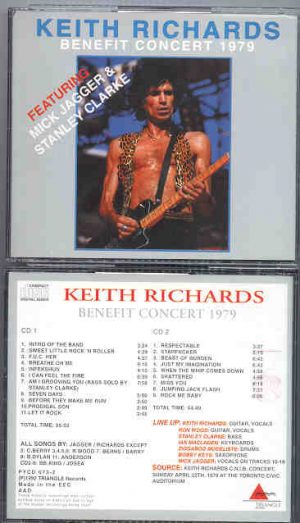 Rolling Stones - Benefit Concert 1979 ( Keith Richards - Mick Jagger )( Triangle Recs )( 2 CD!!!!! SET )
