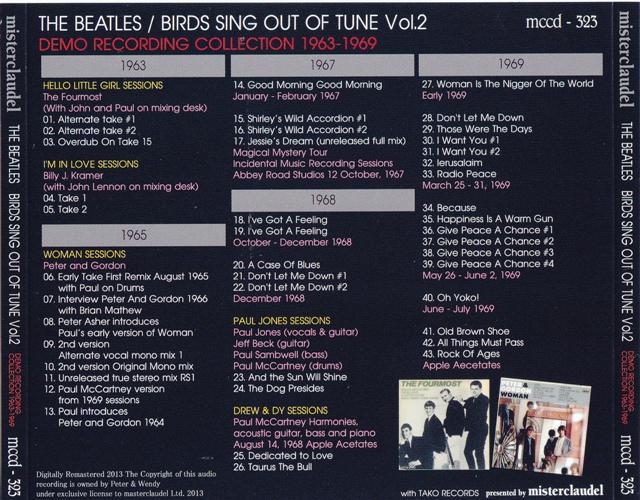 The Beatles - Birds Sing Out Of Tune Vol 2 ( Demo Recording Collection 1963 - 1969 ) ( Misterclaudel )