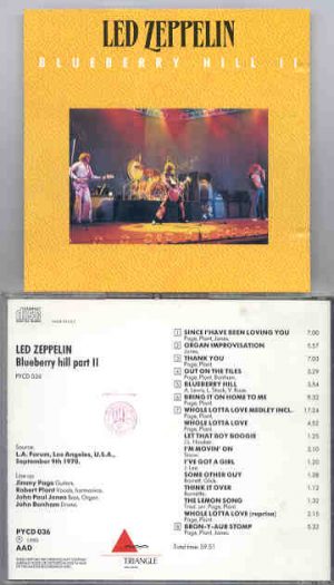 Led Zeppelin - Blueberry Hill  II   ( Triangle Recs ) ( LA Forum , Los Angeles , USA , September 9th , 1970 )