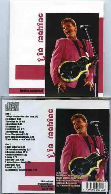 David Bowie - Boston Universal ( Tin Machine )( 2cd )( FM Broadcast of Live at Concert Boston Massachussetts , November 20th , 1991 )