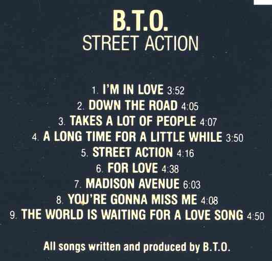 Bachman Turner Overdrive - Street Action ( Original Album on CD )