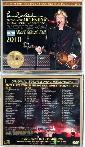 Paul McCartney Second Night Argentina – Buena Onda, Argentinos 2010 (2 CD + 1 DVD)