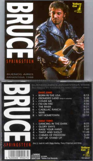 Bruce Springsteen - Buenos Aires Argentina 1988 ( 2 CD set ) ( Yellow Cat )