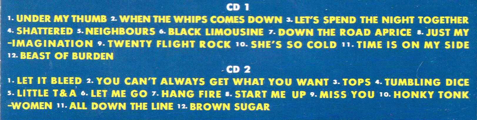 Rolling Stones - Buffalo '81 ( 2 CD!!!!! set ) ( Live in Buffalo , New York , September 27th , 1981 )