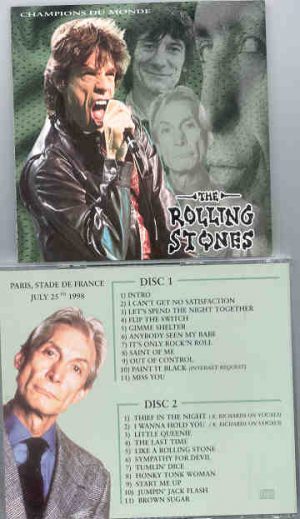 Rolling Stones - Champions Du Monde ( 2 CD!!!!! set )  ( Paris , Stade De France , July 25th , 1998 )