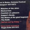 P. Gabriel  /  GENESIS  /  P. Collins - Charisma Festival  ( Live In Rome , Charisma Festival Palasport  , January 19th , 1973 )
