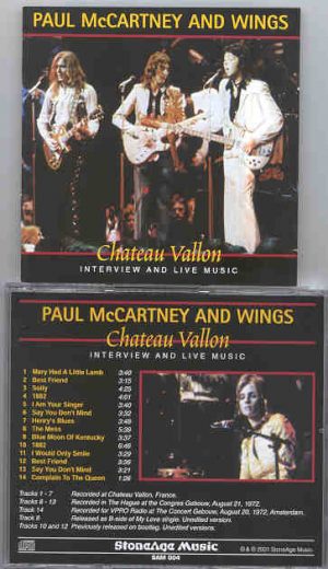 Paul McCartney - Chateau Vallon  ( 1972 )