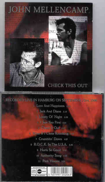 John Cougar Mellencamp - Check This Out ( Hamburg , Germany , September 13th , 1996 )