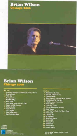The Beach Boys - Chicago 2000 ( 2 CD set ) ( Brian Wilson Live At Chicago Theatre , USA , July 22nd , 2000 )