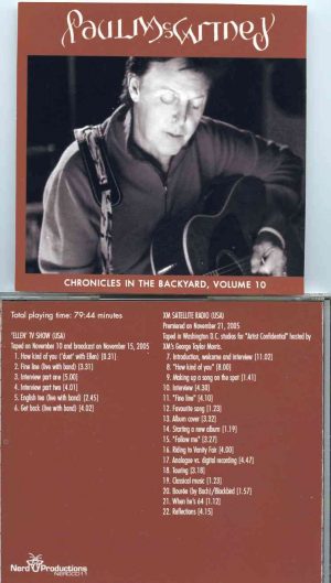 Paul McCartney - Chronicles In The Backyard Vol. 10