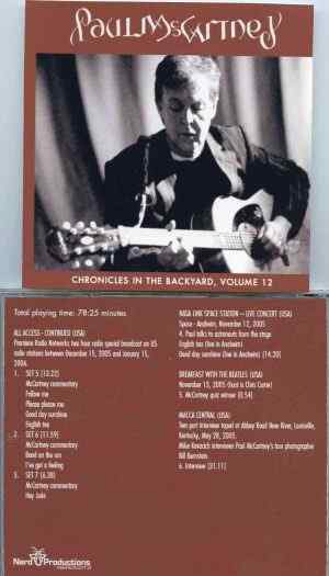 Paul McCartney - Chronicles In The Backyard Vol. 12