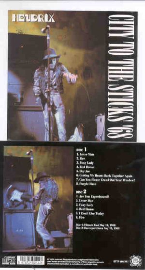 Jimi Hendrix - City To The Sticks '68 ( 2 CD SET )( STTP ) ( Fillmore East May 10th '68 & Davenport Iowa Aug 11th '68 )