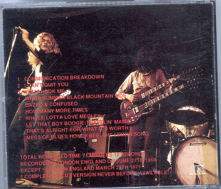Led Zeppelin - Classics Off The Air Vol. 2 ( Neutral Zone ) ( London , UK , June 27th , 1969 )